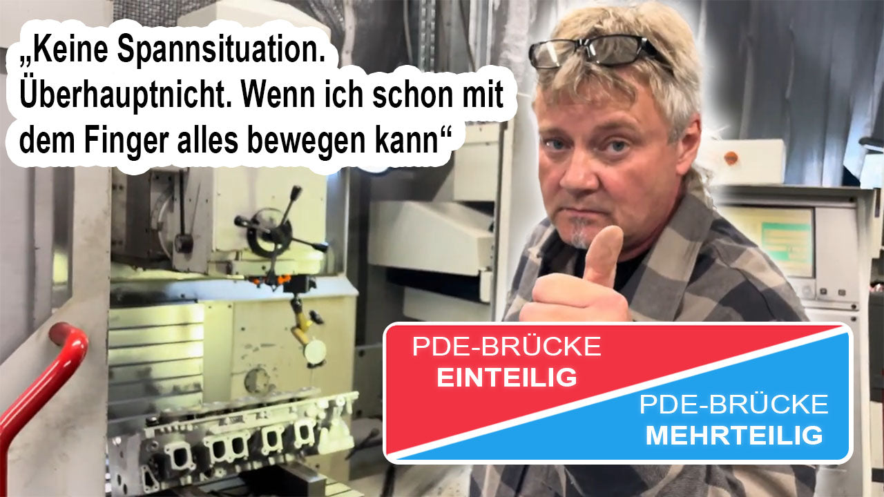 Načíst video: PDE-Brücke einteilig oder PDE-Brücke mehrteilig?