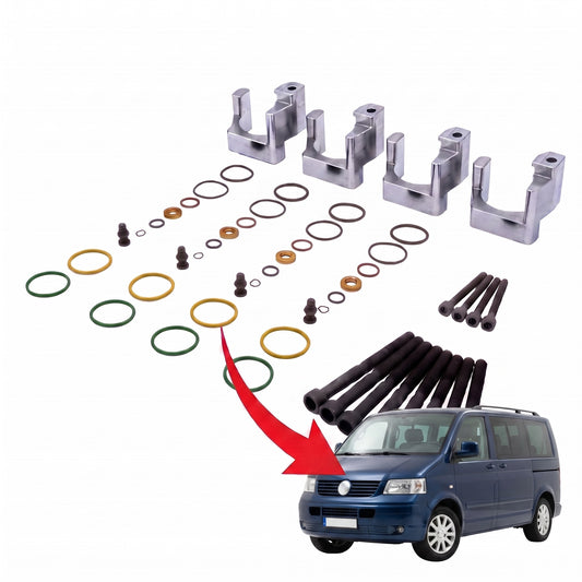 PDE-Reparaturhalter_Einbau-Set_VW-Multivan-T5_4-Zylinder