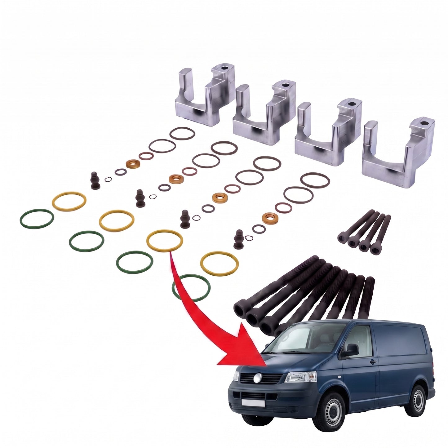 PDE-Reparaturhalter_Einbau-Set_VW-T5_4-Zylinder