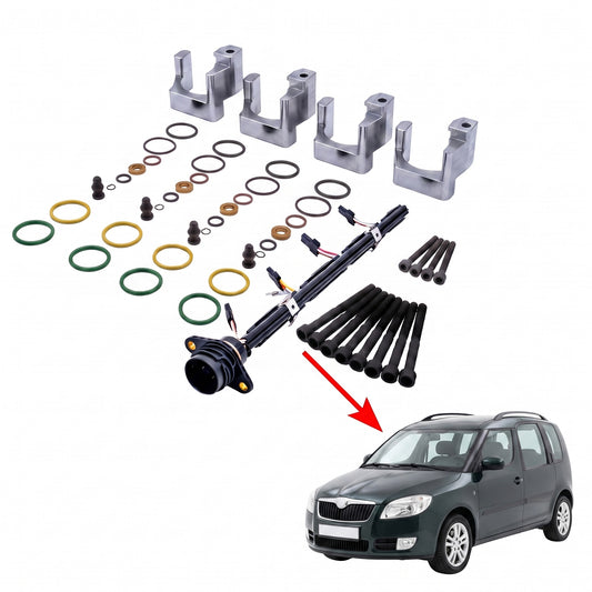PDE-Reparaturhalter_Komplett-Set_SKODA-Roomster_4-Zylinder