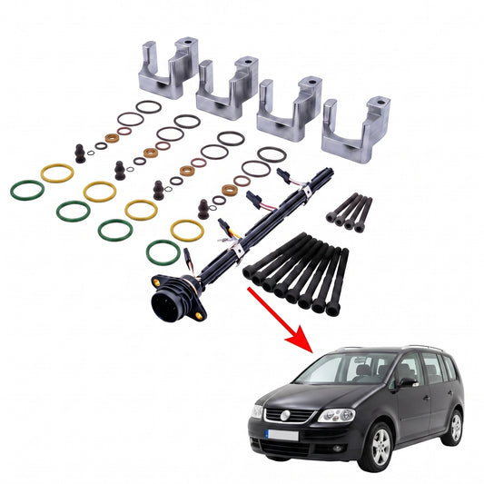 PDE-Reparaturhalter_Komplett-Set_VW-Touran_4Zylinder