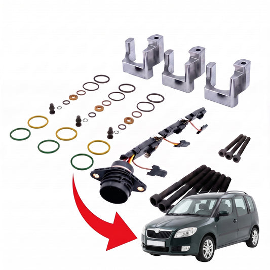 PDE-Reparaturhalter_Komplettset_SKODA-Roomster_3-Zylinder